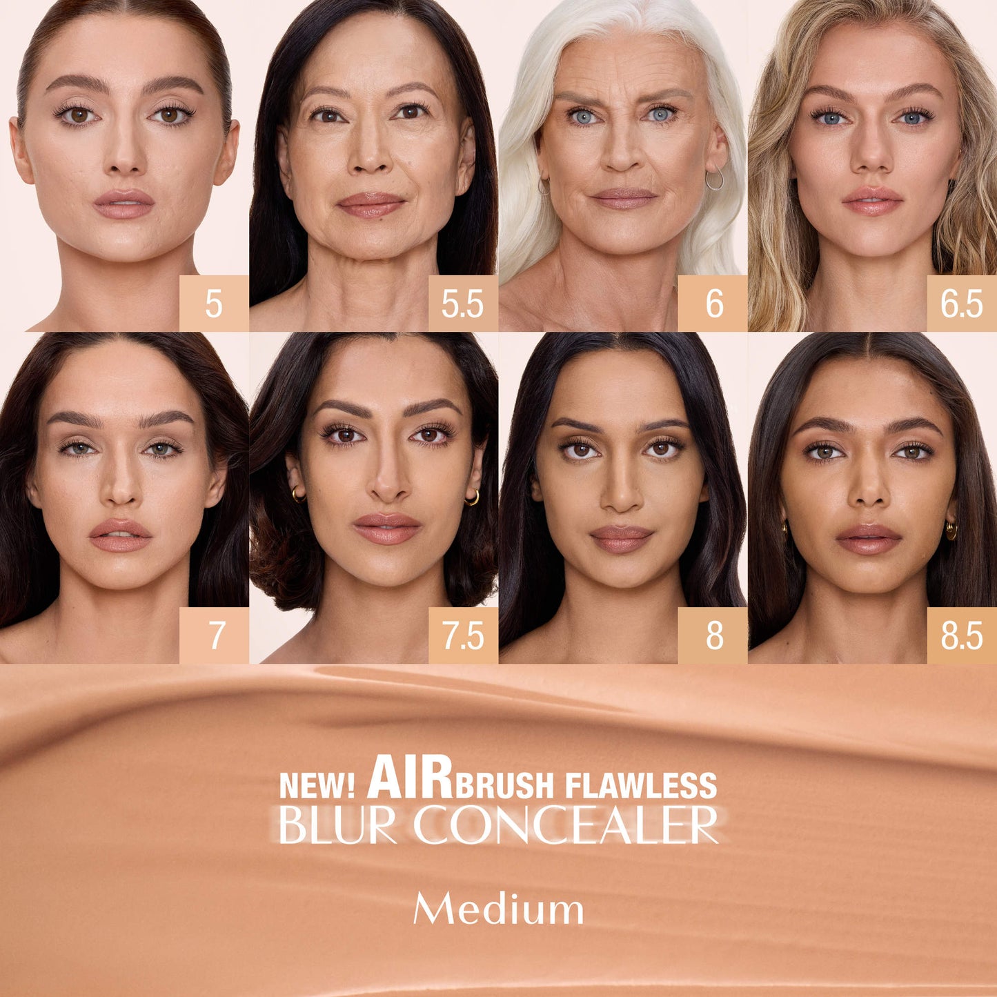 Airbrush Flawless Crease-Proof Long-Wear Blur Concealer with Hyaluronic Acid