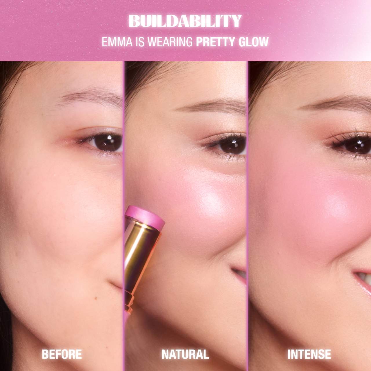 Unreal Lip + Cheek Glow Blush Stick with Hyaluronic Acid