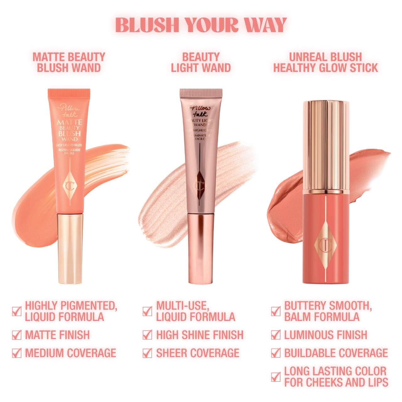 Unreal Lip + Cheek Glow Blush Stick with Hyaluronic Acid