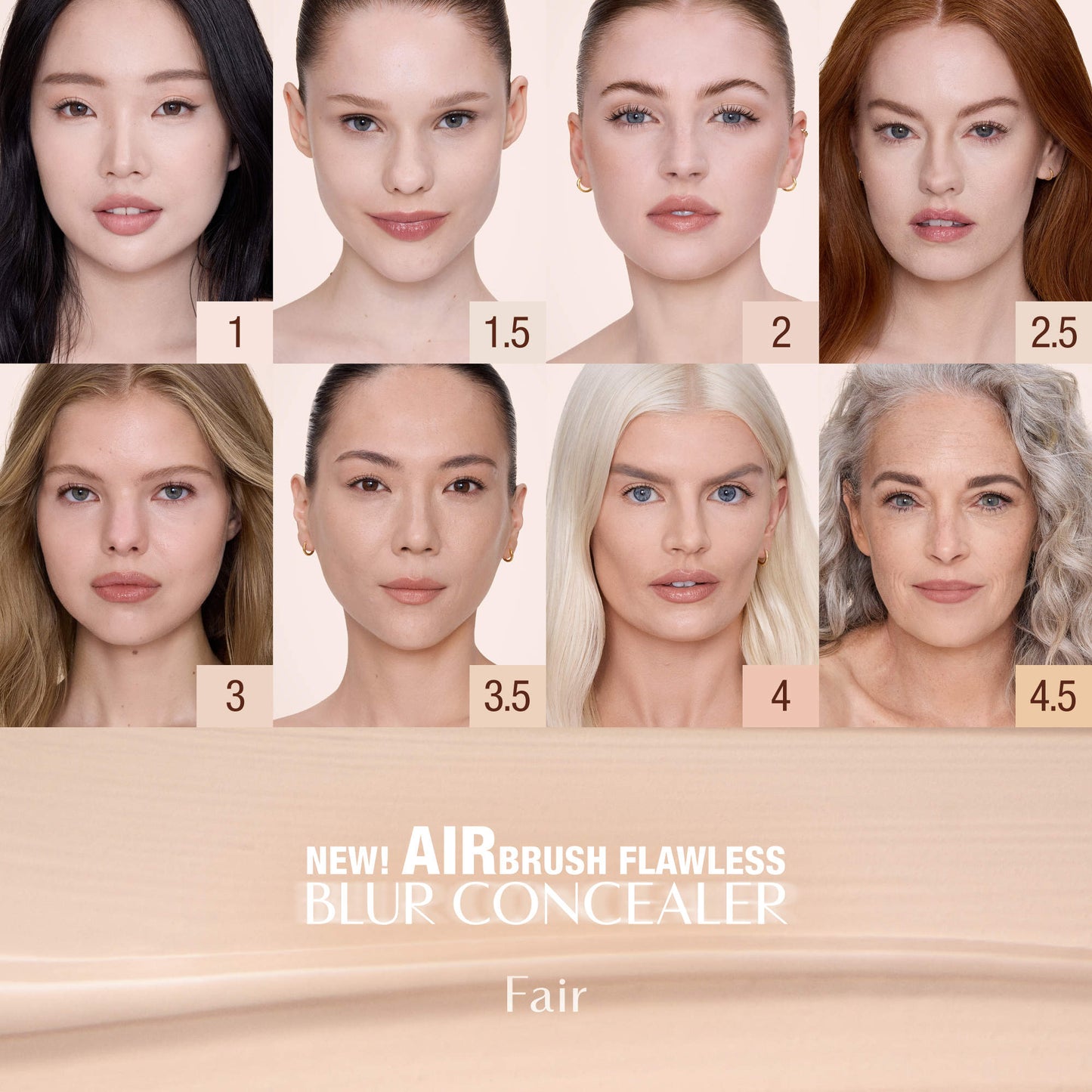 Airbrush Flawless Crease-Proof Long-Wear Blur Concealer with Hyaluronic Acid