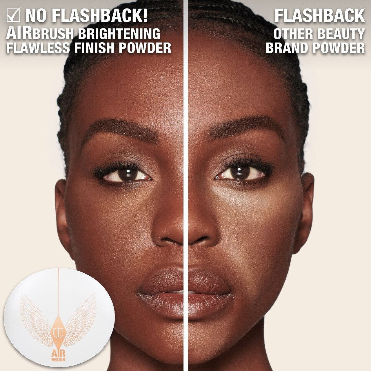 Refillable Airbrush Flawless Finish Brightening Powder